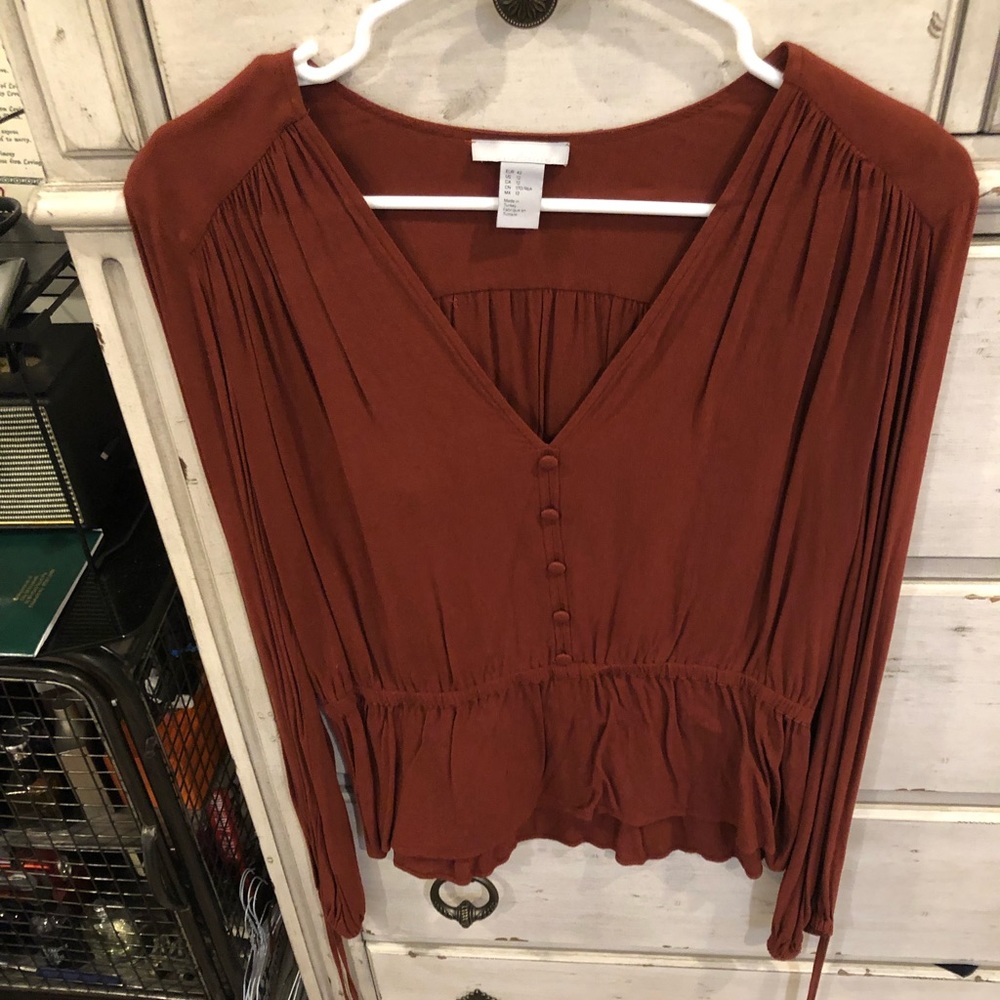 Burgundy shirt